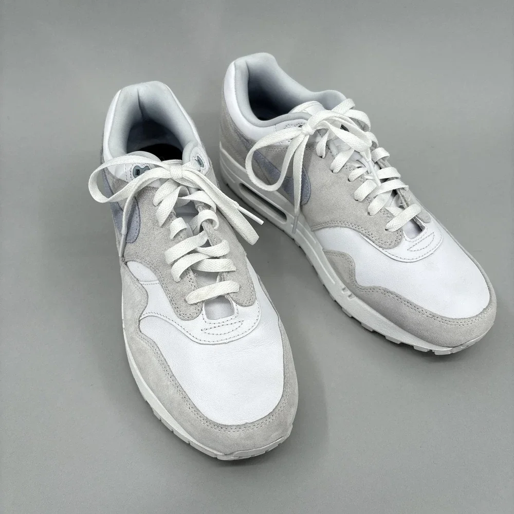 Nike Air Max Shoes By You Mens Size 10.5 White Customized Sneakers FQ8790-900